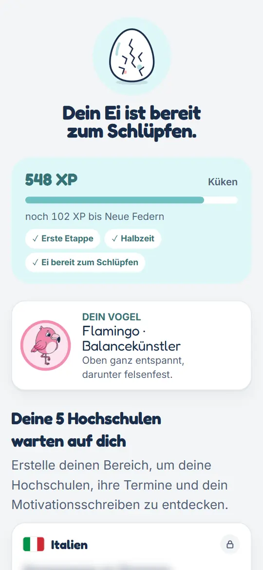 Der Ergebnis-Bildschirm des Quiz