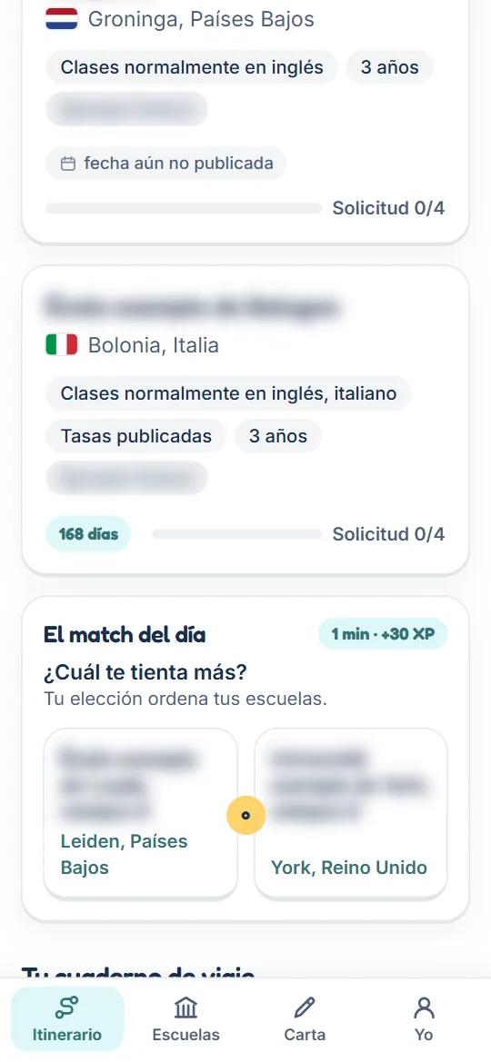 El match del día entre dos universidades