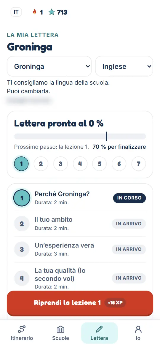 Il laboratorio della lettera: le lezioni e i progressi della tua lettera