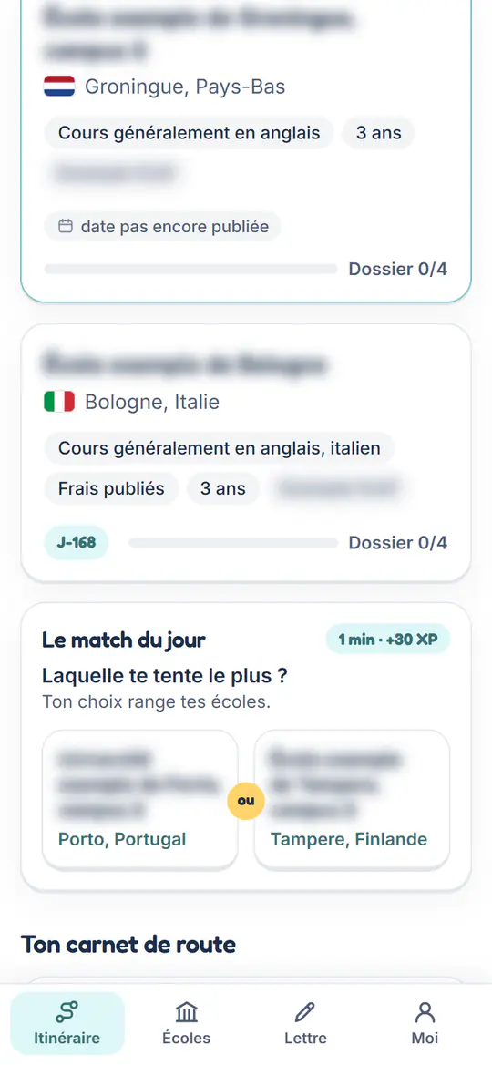Le match du jour entre deux écoles